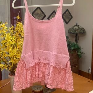 NWT Pink Cami Sweater